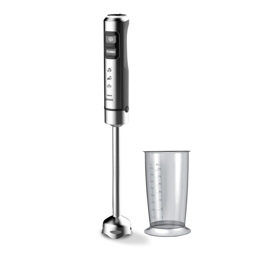 Sogo, Hand Blender S/S Xl Stem -Metal Gear-1500W