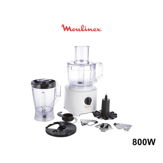Moulinex, Food Processor | Easy Force 2.4 L Food Processor | 800 W| 6 Attachments | +25 Different Functions | 2.4 L Bowl Capacity And A 1.8 L Blender