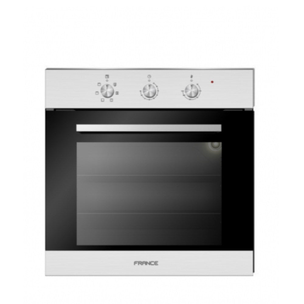 France, Built In Oven 60Cm, Gas/Gas + Convection, Inox, Soft Close Door (Made In Italy)