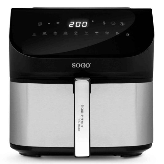 Sogo, Air Fryer 8 Litre S/S Body , Digital Control- 1700W