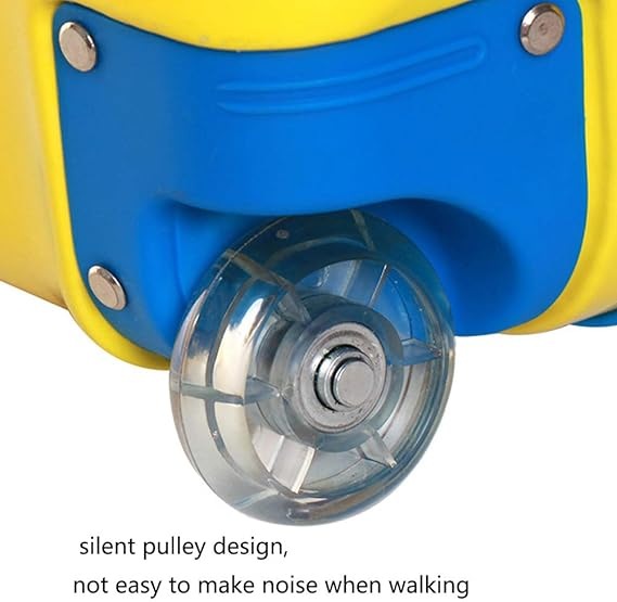 Cusal, Frozen 16 Inch Luggage Hard Side Spinner Suitcase Carry On Luggage Rolling (Blue Princess)