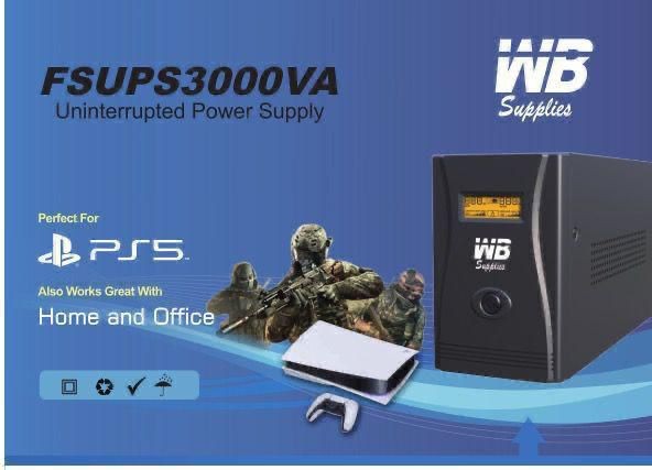 WB, Supplies UPS 3000VA Perfect For PS5 Also Works Great With Home & Office