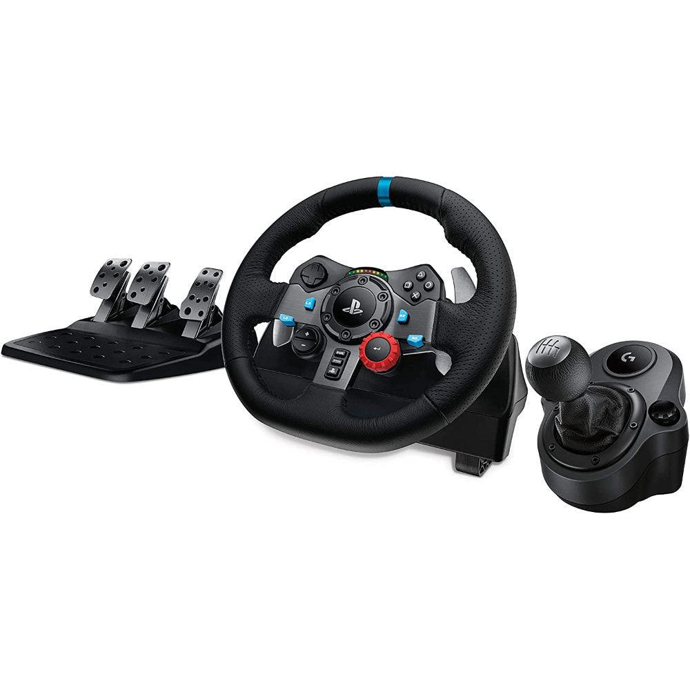 Logitech, G29 Driving Force Race Wheel + G Driving Force Shifter Bundle , Ps5,Ps4 And Ps3