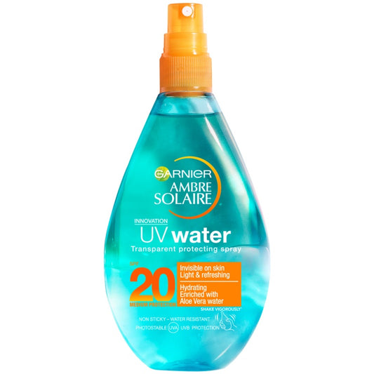 Garnier, Ambre Solaire Uv Water Transparent Protective Spray Spf20 150Ml