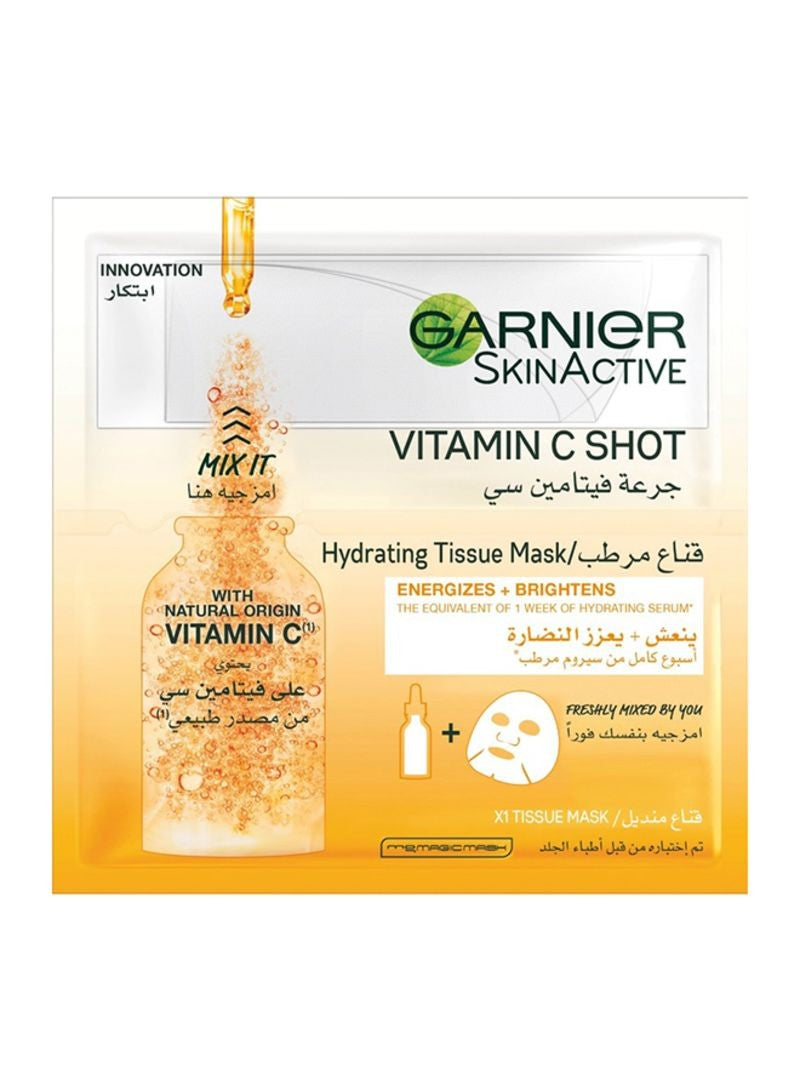 Garnier, Fresh-Mix Face Sheet Shot Mask With Vitamin C