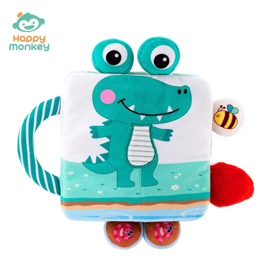 Interactive cloth book with animal bells