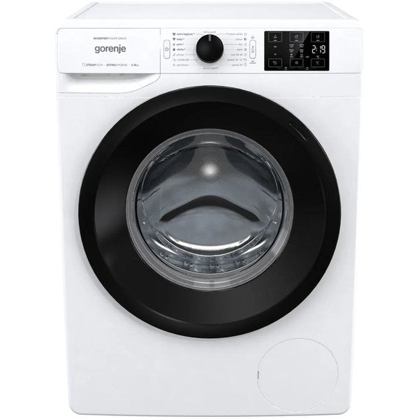 Gorenje, Washer Front Load 8 Kg 1200 Rpm Inverter Steam White
