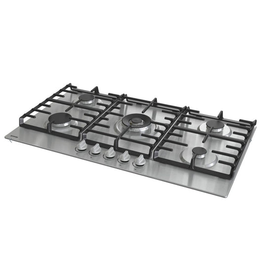 Gorenje, Hob 90 Cm 5 Gas Burners Safety Cast Iron Inox