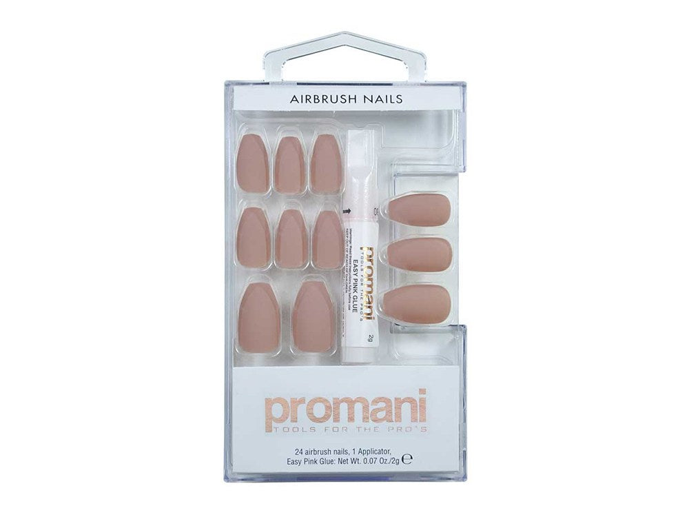 Promani Nail Kit Matte Ballerina Beige With Glue PR-5017