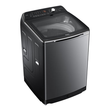 Haier Washer Machine 14Kg, Direct Motion Motor, DD Inverter, Tempered Glass Cover, Soft Closing, Pillow Drum, 12 Prgrm, Silver, HAE-B1678S8