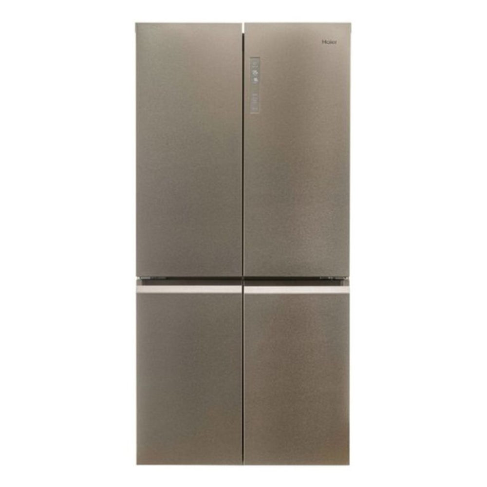Haier Fridge, No Frost, 4 Doors, LED Display, Inverter, Stainless Steel - HxWxD: 190.5x90.8x74.8cm
