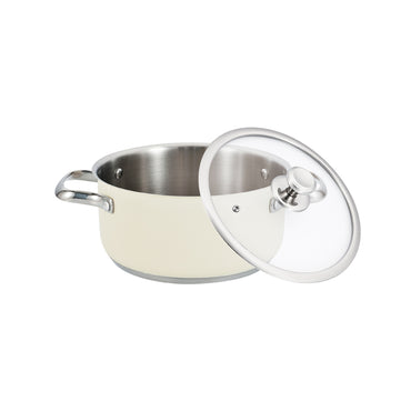 Haeger Stainless Steel Pot Pastel Pot 24H – Diameter 24cm, Stainless Steel, PA-24H.008A