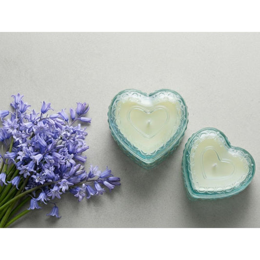 Blue Bells Scented Heart Candle | FINMANLIFE, SK932G