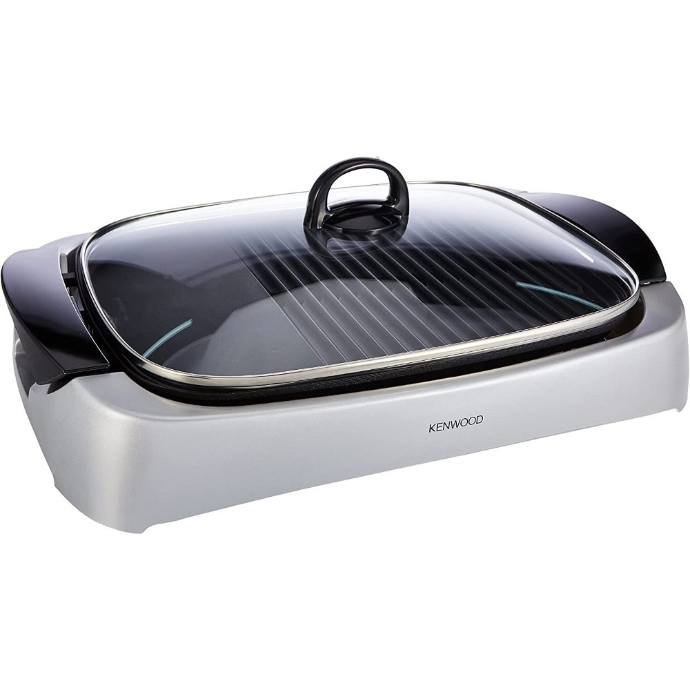 Kenwood,Health Grill With Glass Lid 2000 W, Silver