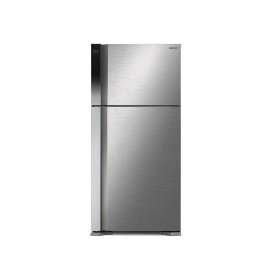 Hitachi Top Mount Refrigerator 760 liters, Inverter Compressor, 183.5×85.5x74cm, Stainless, RV765PUQ71BSL