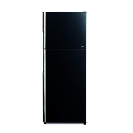 Hitachi, Fridge 2 Doors, Inverter, Glass Black, HIT-RVG590GBK