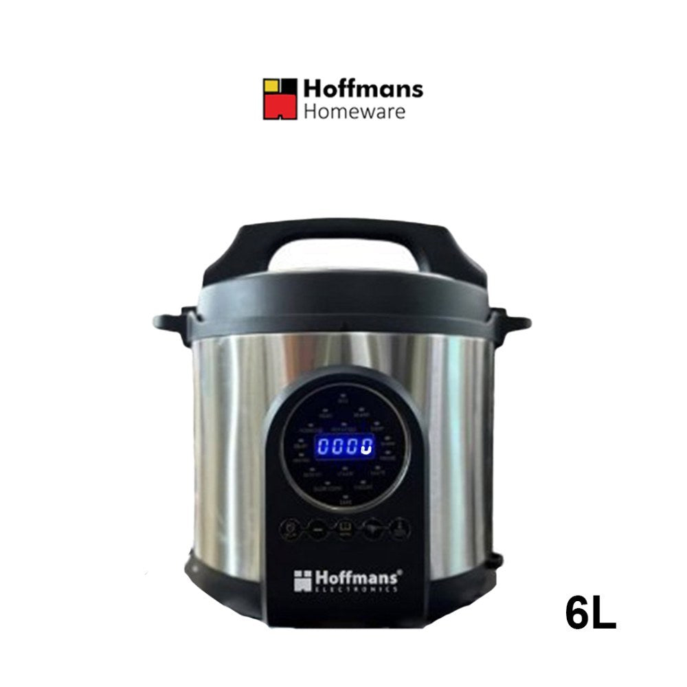 Hoffmans, Digital Electric Pressure Cooker 6L 1200W With Steaming Hm-722
