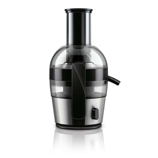 Philips, Viva Juicer Aluminum, Easy To Clean, 700W Metal Aluminum, 1Speed XL 75 Mm Feeding Tube Innovative( Quick Clean), HR1863/00