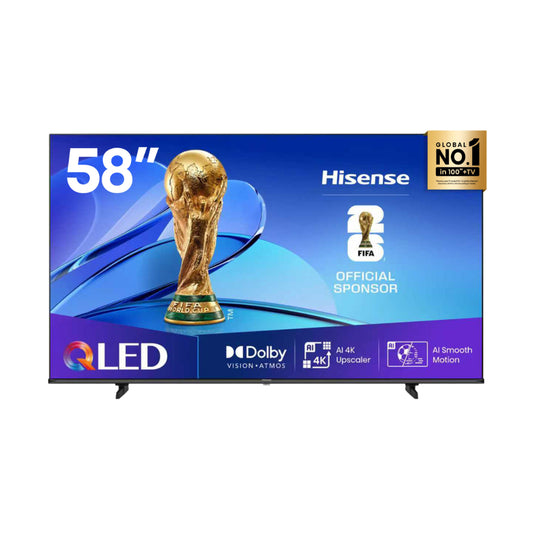 Hisense 58-Inch QLED 4K 60HZ VIDAA Smart TV, HSN-58Q6Q