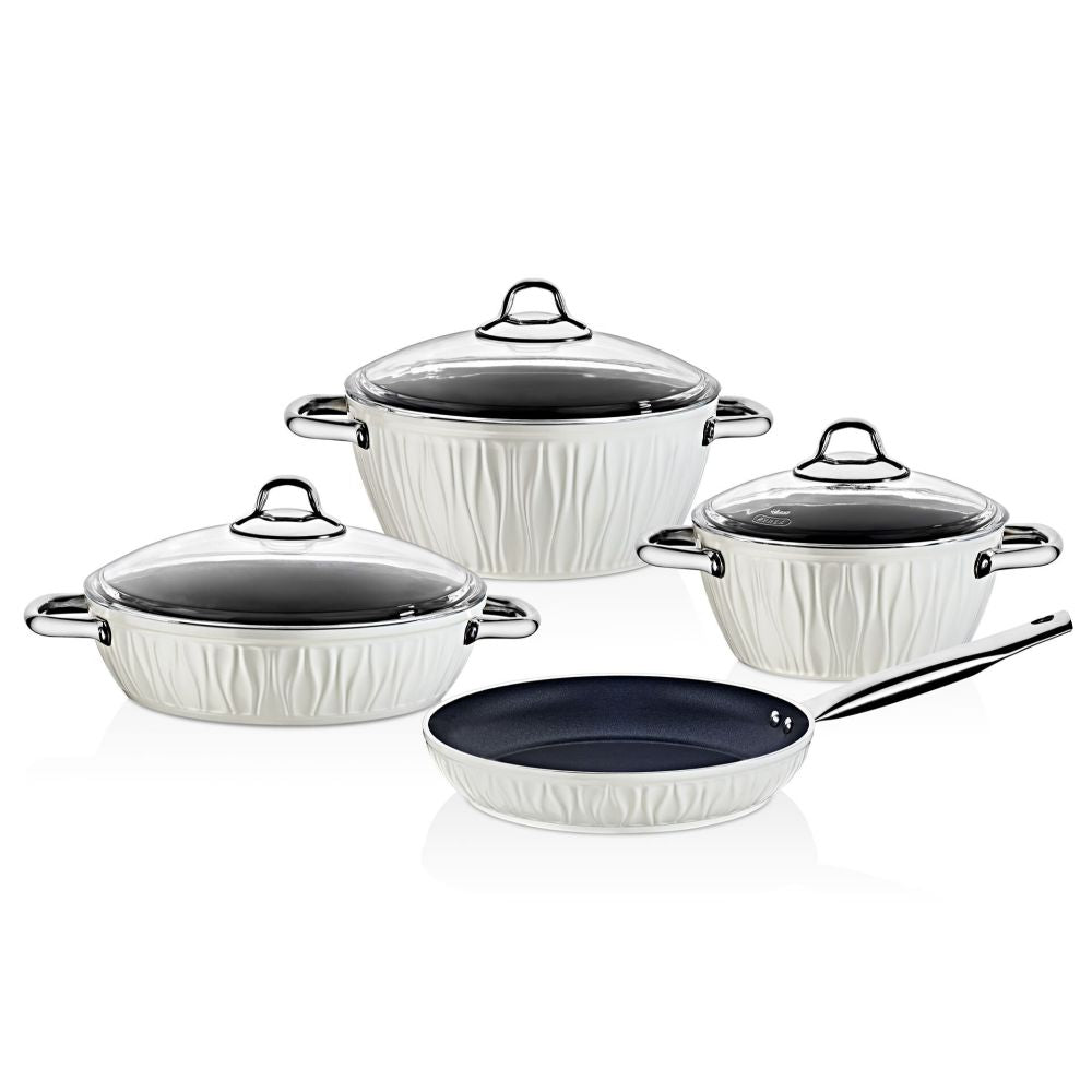 Falez, Carnival Series Cooking Set 7Pcs - Cream