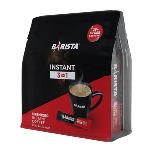 Barista Instant 3-IN-1 Premixed Instant Coffee 20g (25+5 Sachets), ICS-3IN1STRONG