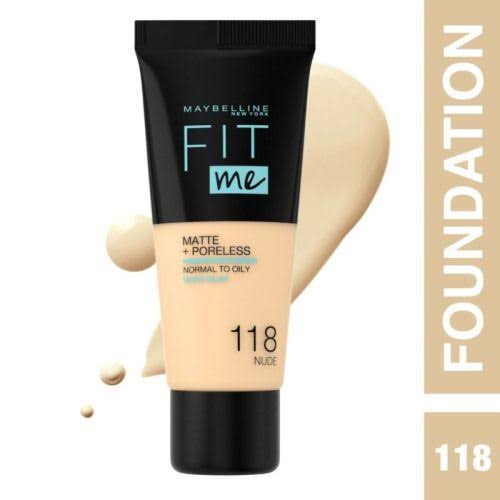 Maybelline, Fit Me Matte Foundation 118 Nude 30Ml