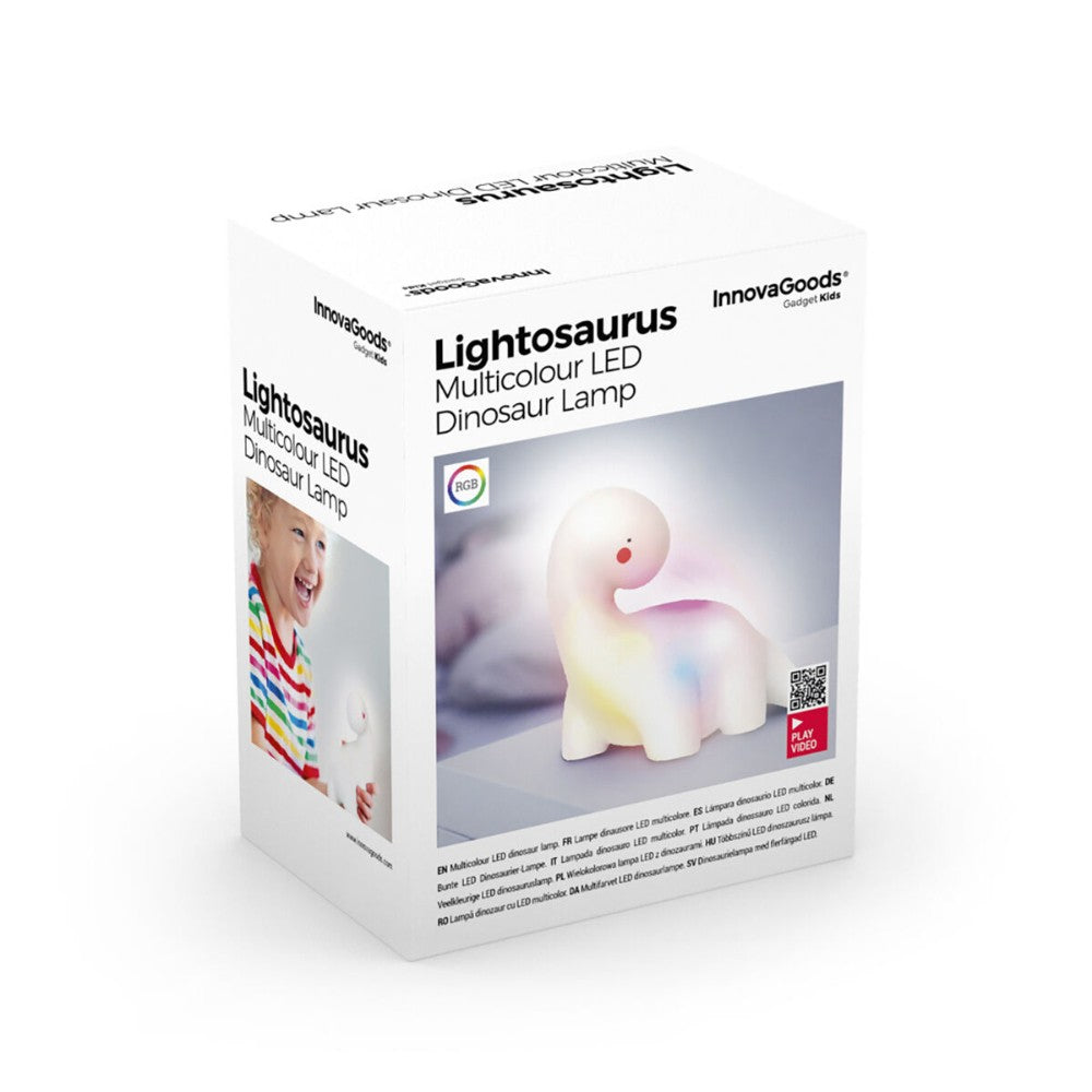 InnovaGoods, Dinosaur Multicolour Led Lamp Lightosaurus, V0103002