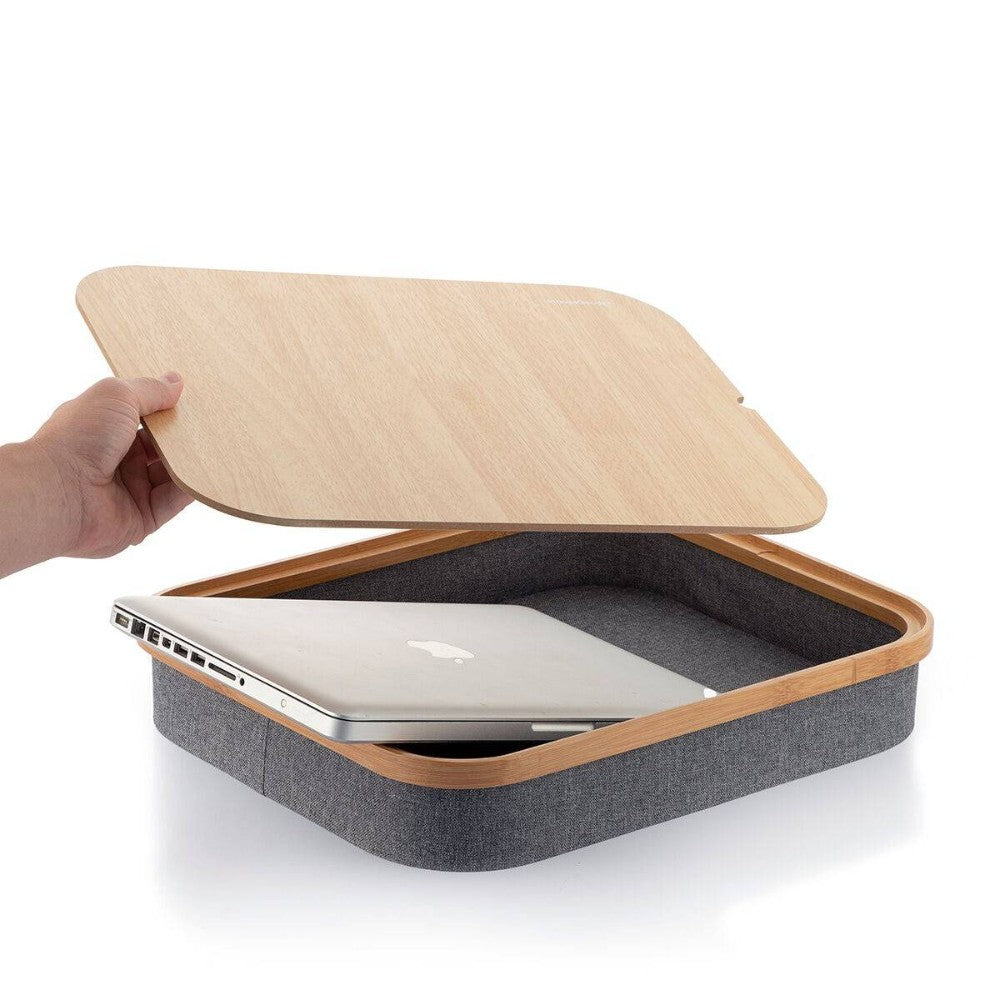 InnovaGoods, Portable Laptop Desk With Storage Tray Larage, V0103308
