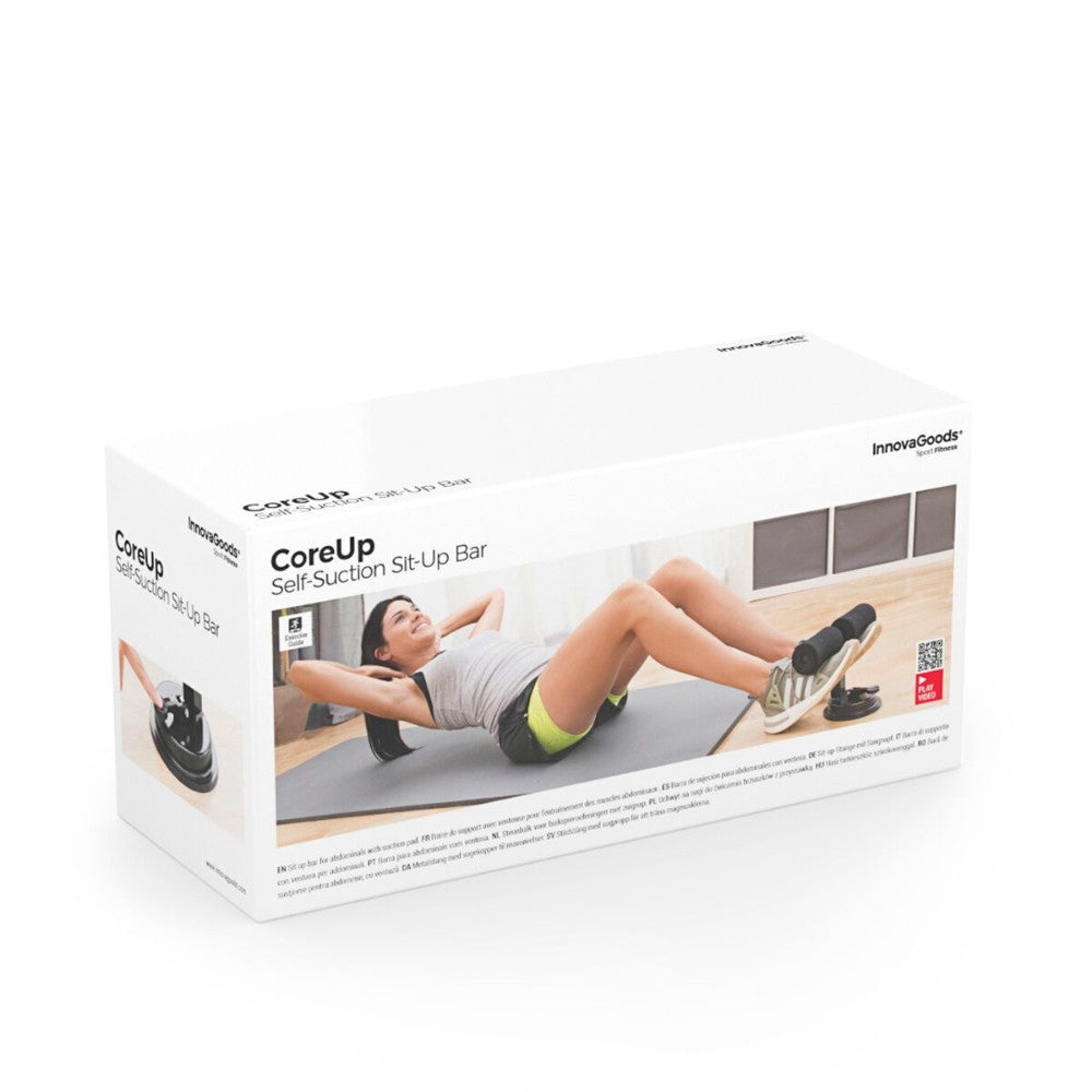 InnovaGoods, Sit-Up Bar For Abdominals With Suction Pad And Exercise Guide Coreup, V0103172