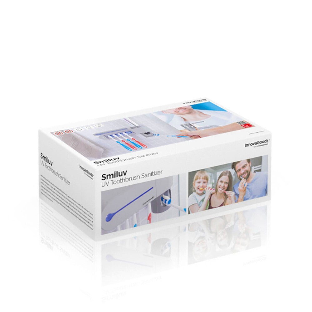 InnovaGoods, Uv Toothbrush Steriliser With Stand And Toothpaste Dispenser Smiluv, V0103198
