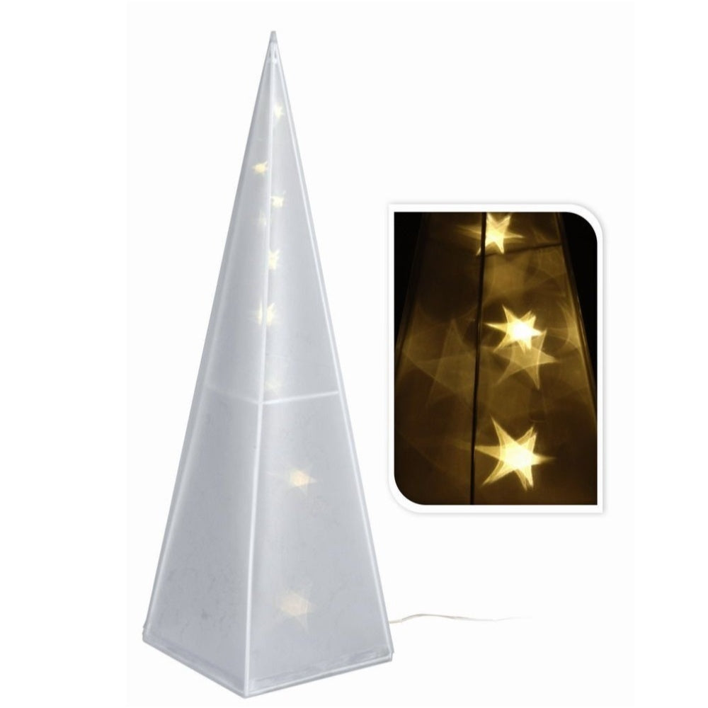 Itemz, 45cm Christmas Tree Light Holographic Pyramid 16 LED