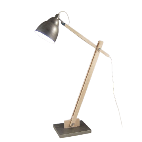 Itemz, Rise & Fall Wooden Floor Lamp Antique
