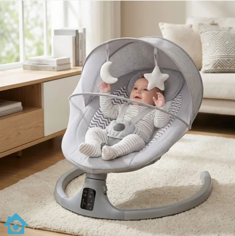 Kidilo Premium Baby Electric Swing E04D – Automatic Soothing Swing for Newborns & Infants
