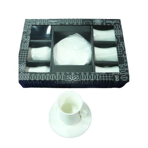 La Perla, Set Of 6 Coffee Cups And 6 Coffee Saucers In Gift Box