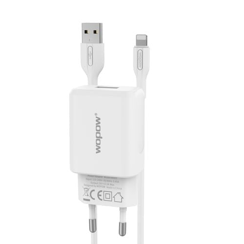 Wopow, Smart 2.4A Travel Charging Charger Kit Lightning