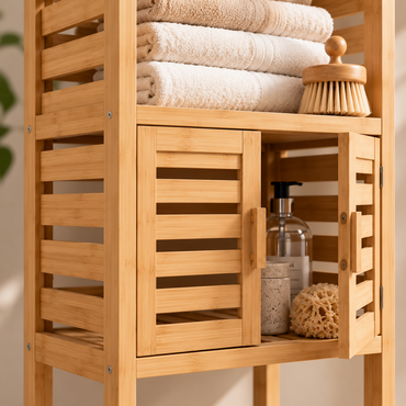 Haven Bamboo Bathroom Storage Cabinet | AH-88-93