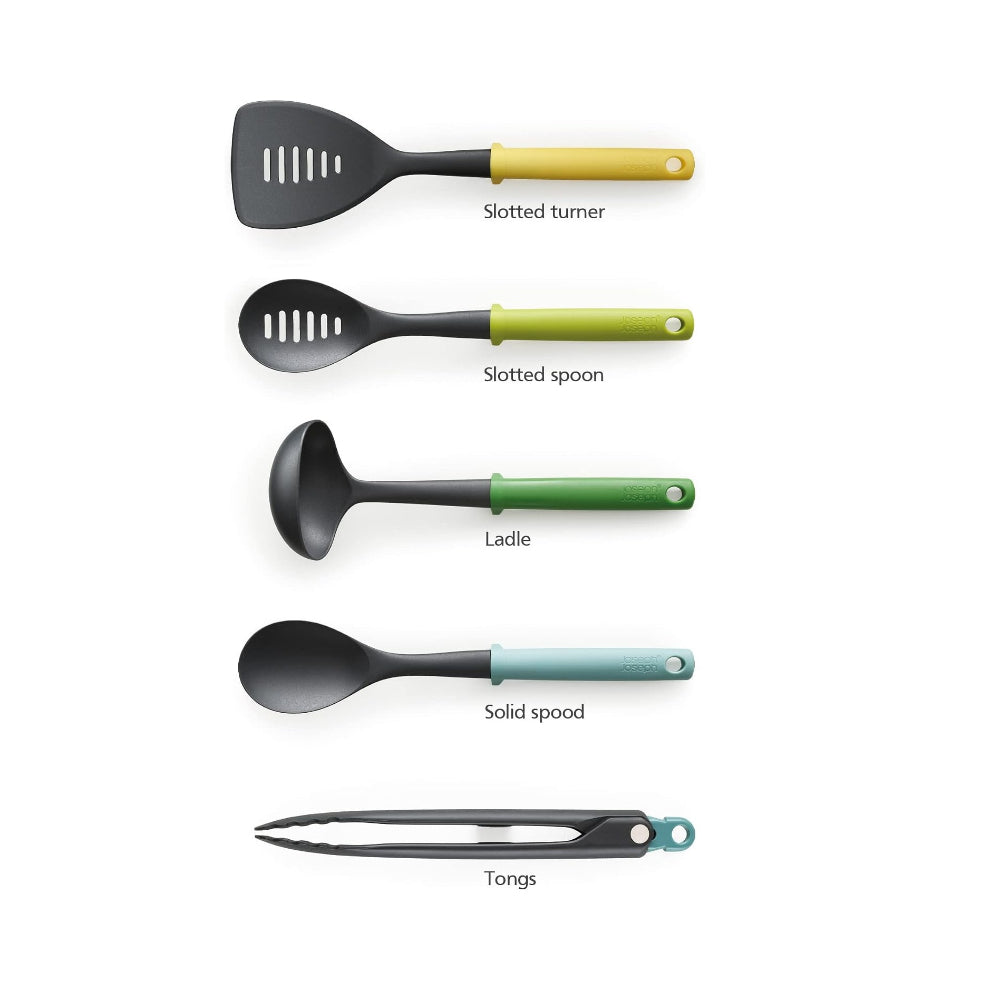 Joseph Joseph Duo 5Pcs Utensil Set With Storage Stand, JOSE-10549