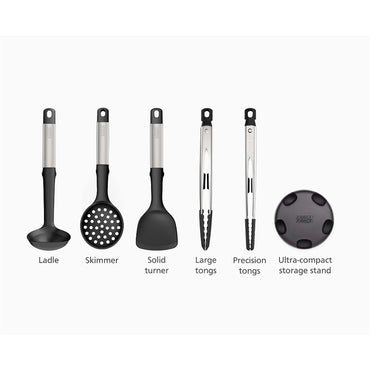 Joseph Joseph 5Pcs Utensil Set With Stand, JOSE-80040