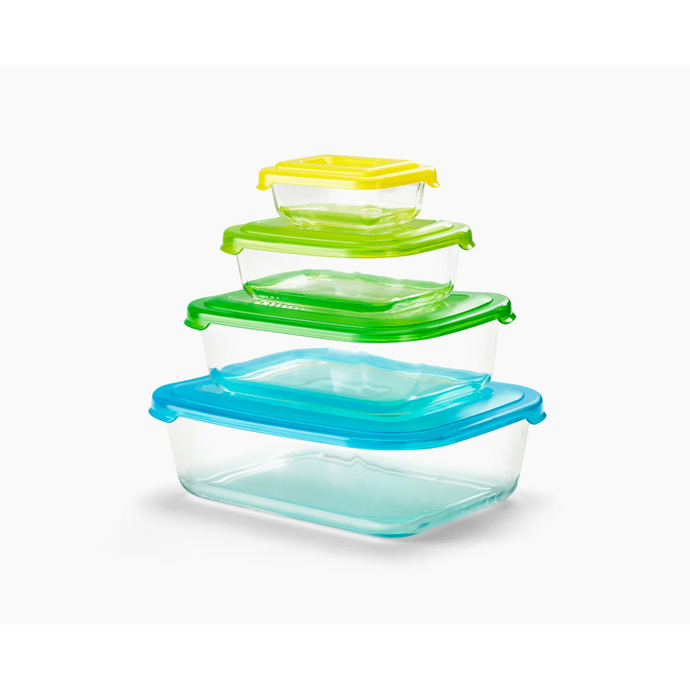 Joseph Joseph Nest Glass Multicolour Food Storage Set Of 4, JOSE-81060