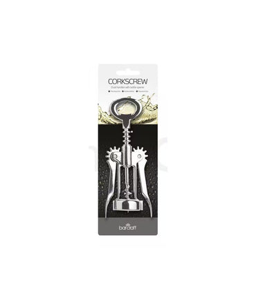 Kitchen Craft, Barcraft Double Handled Chrome Wing Corkscrew