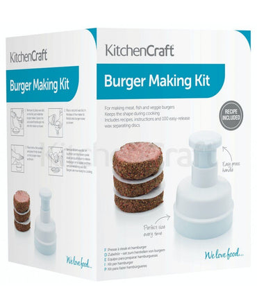 Kitchen Craft, Hamburger Maker With 100 Wax Discs