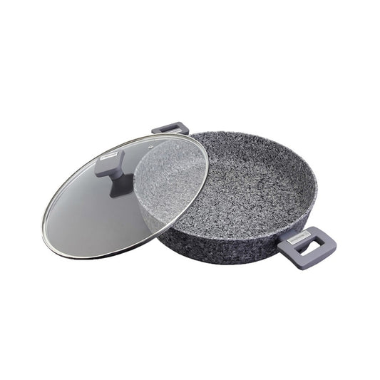 Westinghouse, Non-stick Marble Coated Casserole Pan 28 cm Diameter - WCCC0070L28GGY.