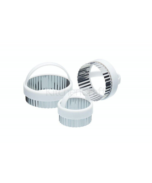 Kitchencraft, Set Of Three Fluted Pastry Cutters