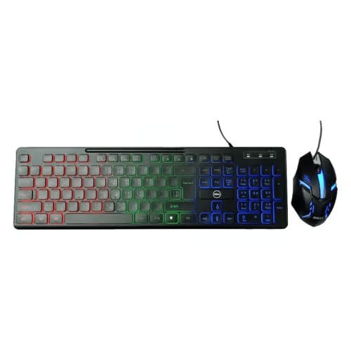 Dell, Backlit Keyboard And Mouse Km-698 Usb Wired