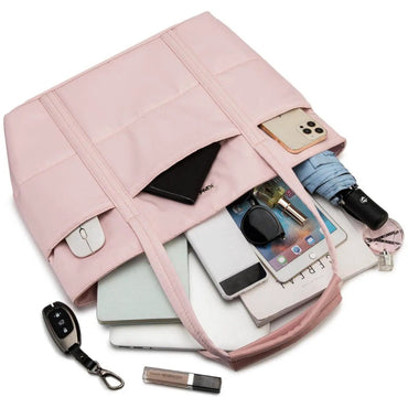 KINMAC Women’s Fashionable Laptop Tote Bag KMC485-86-87, Waterproof Designer Fabric & 15.6' Business Organizer, Available in Different Colors