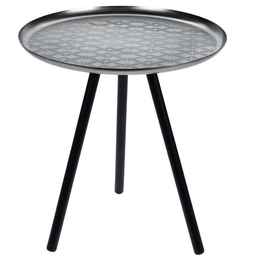 Itemz, Round End Table 40Cm Silver