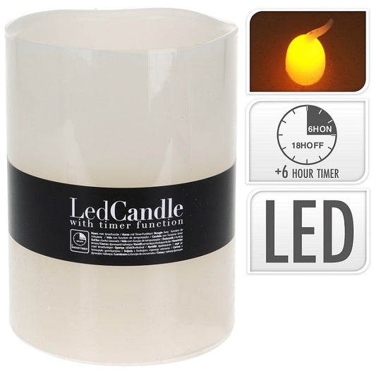 Itemz, Led Candle With Timer 15X20Cm