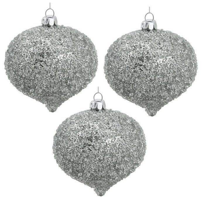Itemz, Set Of 3 Hanging Decoration Onion 8Cm