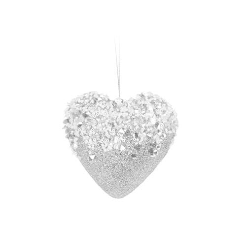 Itemz, Christmas Ornament Silver Boot 9 Cm, Available in Different Colors