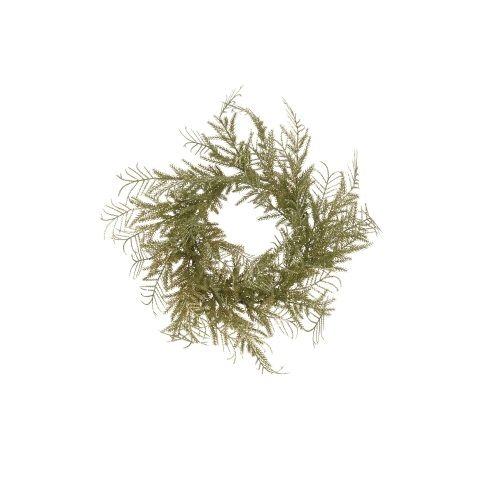 Itemz, Wreath With Small Leaves Gold